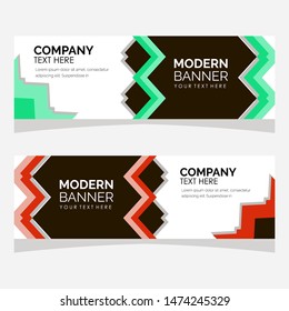 modern design, web banner template, vector illustration.