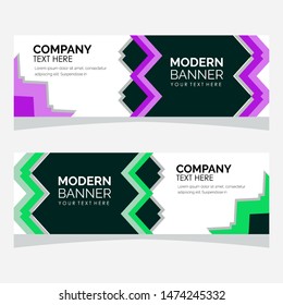 modern design, web banner template, vector illustration.