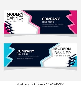modern design, web banner template, vector illustration.