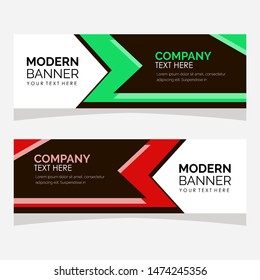 modern design, web banner template, vector illustration.