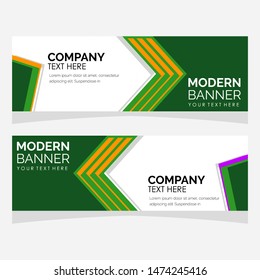 modern design, web banner template, vector illustration.