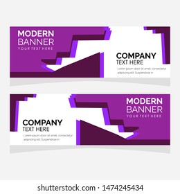 modern design, web banner template, vector illustration.