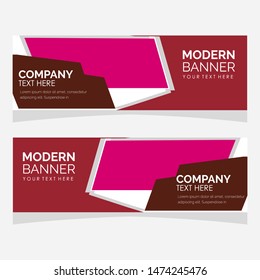 modern design, web banner template, vector illustration.