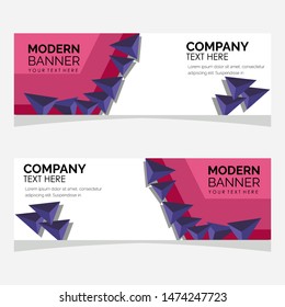 modern design, web banner template collection, vector illustration. 