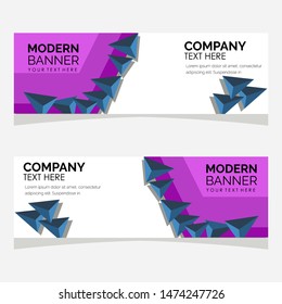 modern design, web banner template collection, vector illustration. 