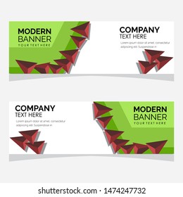 modern design, web banner template collection, vector illustration. 