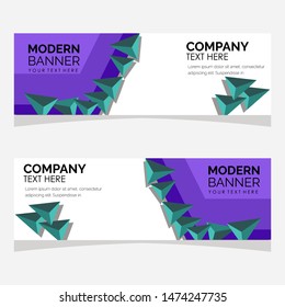 modern design, web banner template collection, vector illustration. 