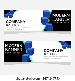 modern design, web banner template collection, vector illustration. 