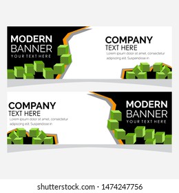 modern design, web banner template collection, vector illustration. 