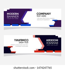 modern design, web banner template collection, vector illustration. 