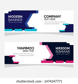 modern design, web banner template collection, vector illustration. 