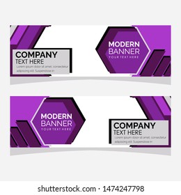 modern design, web banner template collection, vector illustration. 