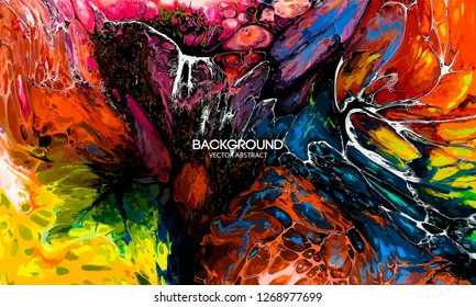 Modern design.Abstract texture splash explosion of colorful bright liquid neon acrylic paints.Art design presentations,prints,wallpapers,flyers,cards,screensavers,paintings,websites,packaging,cover.