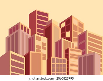 modern designed evening urban vector
