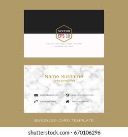 Modern designer business card layout templates, Black and white background, Easy to use by print a special offer or add your own logo, images, and text, whatever you want (Flat design vector)