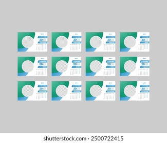 Modern Desk calendar design template