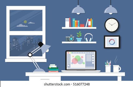 41,551 Computer on desk banner Images, Stock Photos & Vectors ...