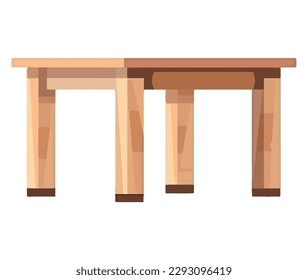 Modern desk illustration over white