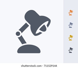 Modern Desk Lamp - Carbon Icons. A professional, pixel-perfect icon.  