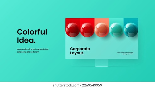 Modern desktop mockup site screen illustration. Premium landing page vector design concept.