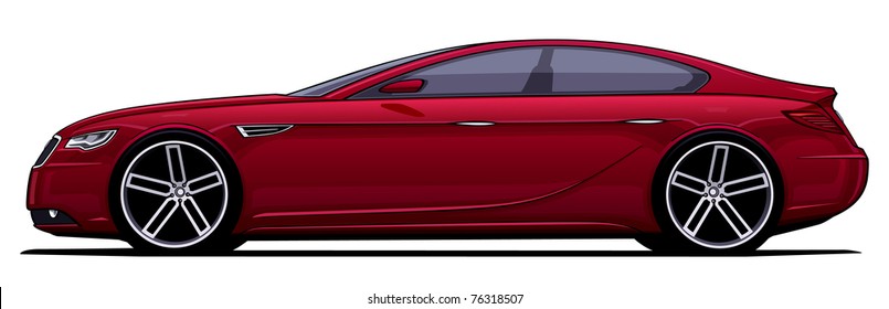 Modern detailed car - more variations in portfolio