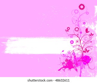 Modern detailed intricate floral illustration with swirls