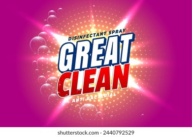 modern detergent cleaner liquid label for business marketing vector