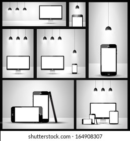 Modern devices mockups fpr your business projects.