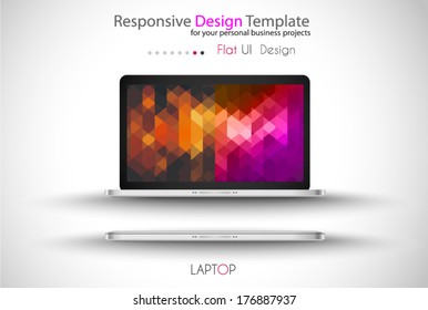 Modern devices mockups fpr your business projects. webtemplates included.