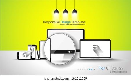 Modern devices mockups for your business projects. 