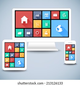 Modern devices mockups for your business projects