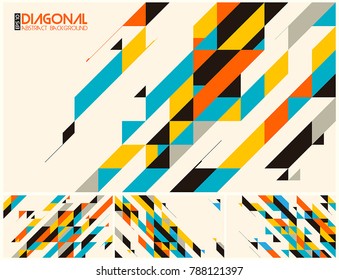 Modern diagonal abstract background vector. Suitable for your design element and background