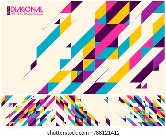 Modern diagonal abstract background vector. Suitable for your design element and background