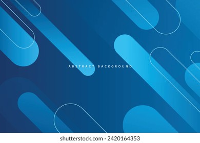modern diagonal blunt lines technology blue abstract background
