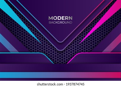 Modern Diagonal Pink and Blue Glow Background