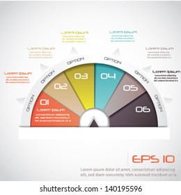 Modern Diagram Infographics  with Options , vector illustration