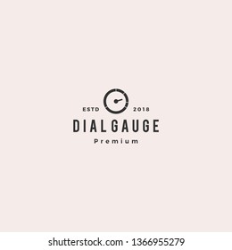 modern dial gauge logo vector icon illustration