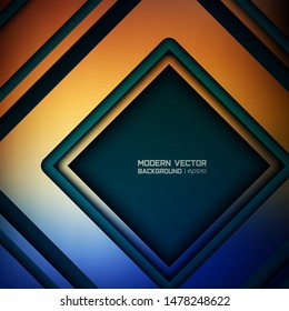Modern Diamond Abstract Background. Vector Illustration. 