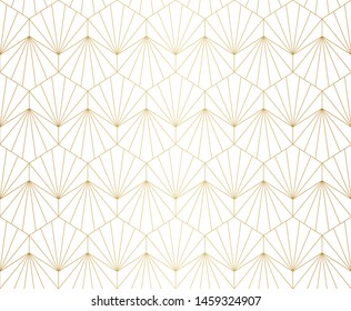 Modern Diamond Art Deco Seamless Pattern. Trendy Abstract Texture. Vector Geometric Background.