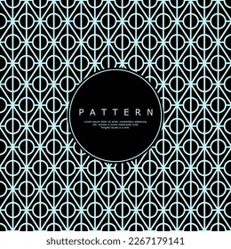 Modern diamond circle line abstract pattern design. Luxury gatsby style pattern.