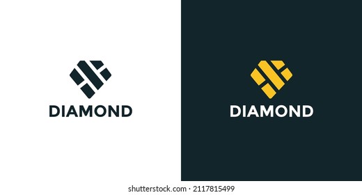 Modern diamond logo for jewelry store logo