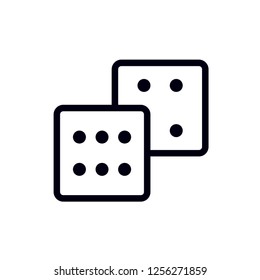 Modern dice icon