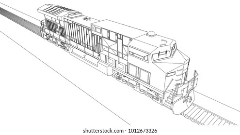 3,190 Diesel locomotive vector Images, Stock Photos & Vectors ...