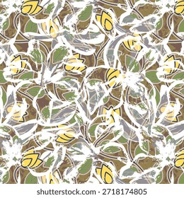 Diseño abstracto digital moderno con Formas fluidas, texturas atrevidas y colores vibrantes, ideal para la impresión de telas, la moda, la decoración del hogar y patrones textiles sin costuras en todo el mundo.