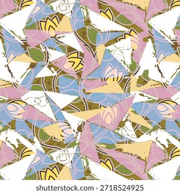 Design digital abstrato moderno com formas fluidas, cores vibrantes e padrões sem costura, ideal para impressão de tecidos, têxteis, moda e aplicações de superfície criativa em todo o mundo.