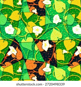 Diseño abstracto digital moderno con Formas fluidas y colores vibrantes, perfecto para la impresión de la tela, textiles, moda, patrón sin fisuras, alta resolución, fondo artístico contemporáneo.