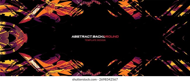 Modern Digital Abstract Template Background Design Vector