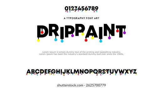 Modern digital alphabet,Minimalist typography,Futuristic font and numbers, Vector Illustration