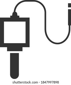 Modern digital compact endoscope, borescope inspection camera