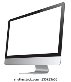 Modern digital computer device on white background 
